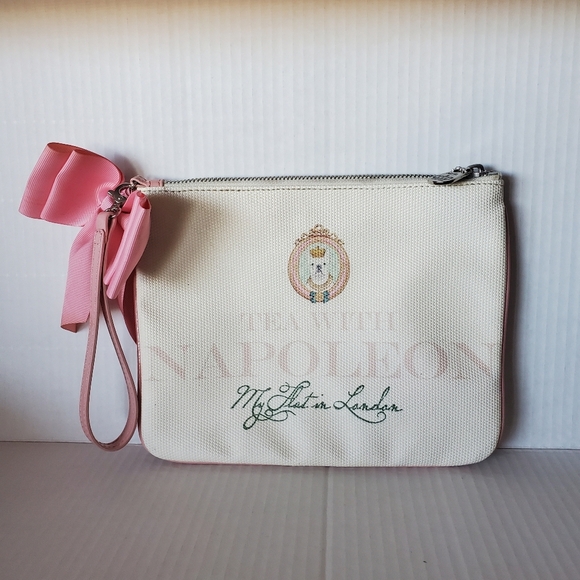 My Flat In London Keep Calm & Drink Tea Wristlet Pouch